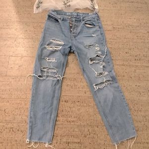 Funky jeans from Free people🌹